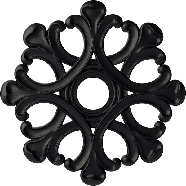 Ekena Millwork Angel Ceiling Medallion (Fits Canopies up to 4 3/8"), 20 7/8"OD x 3 5/8"ID x 1"P, Steel Gray CM20ANSGS - main